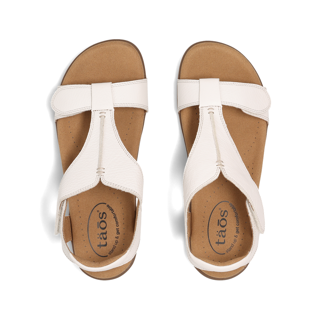 Top down image of Taos Footwear The Show White Size 6