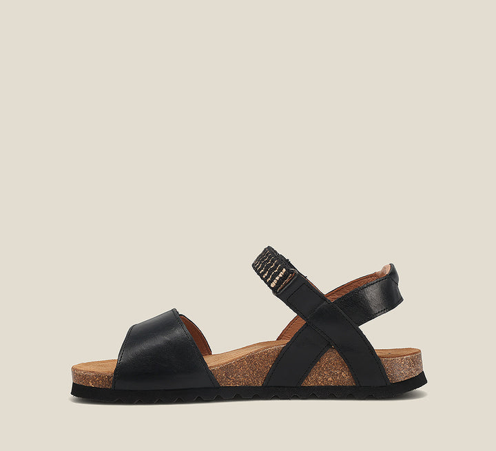 Side angle image of Taos Footwear Symbol Black Size 9