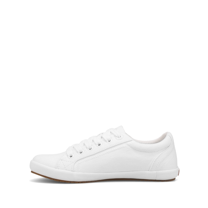 Side angle image of Taos Footwear Star White/White Size 5