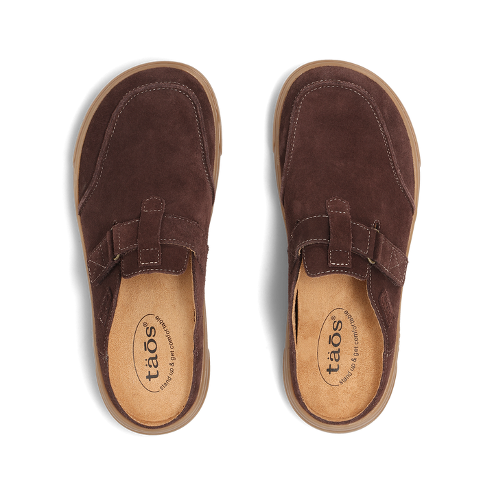 Top down image of Trivia Cocoa Suede Size 6