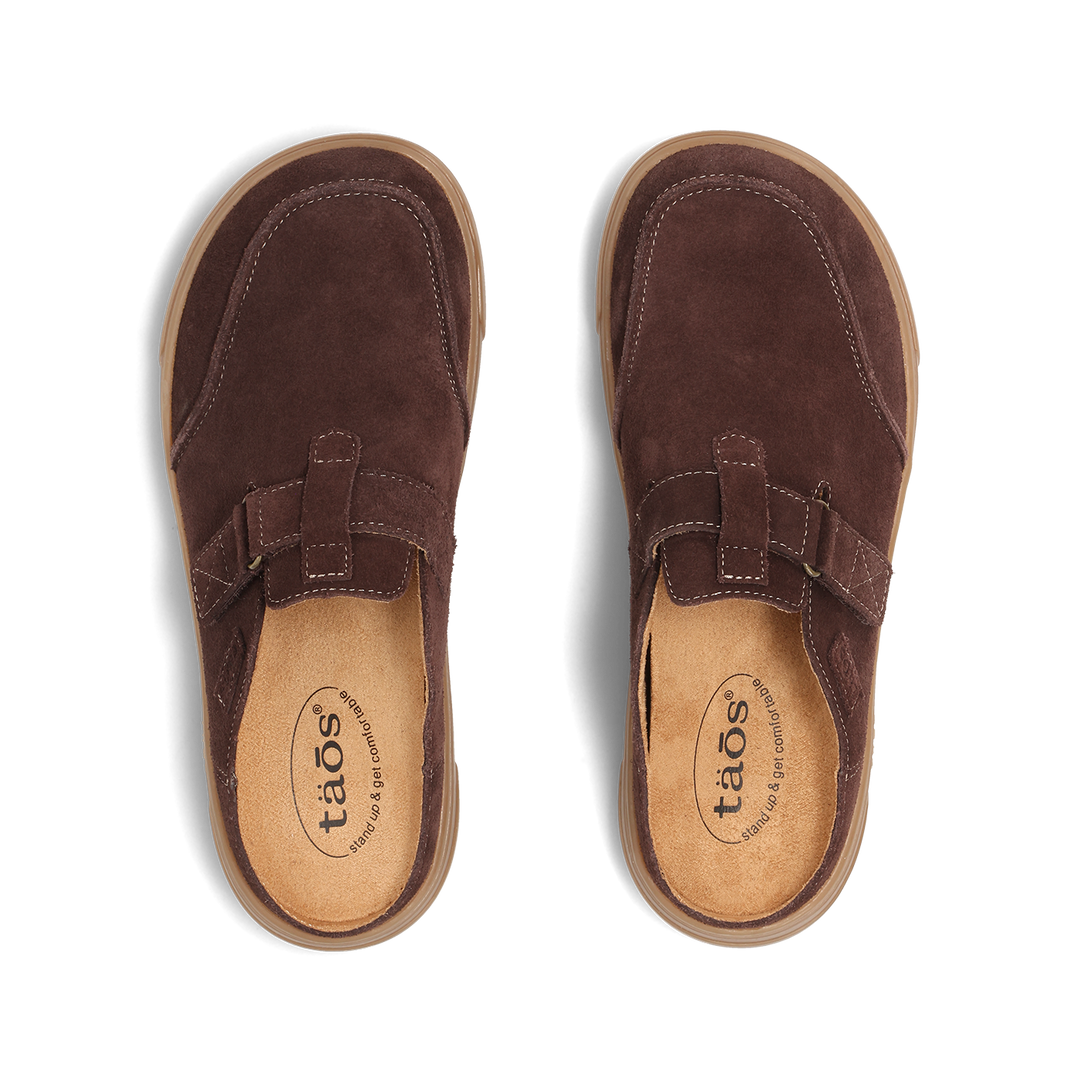 Top down image of Trivia Cocoa Suede Size 6
