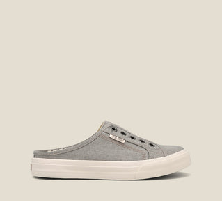 Load image into Gallery viewer, Outside image of EZ Soul Grey Wash Canvas Shoes 6

