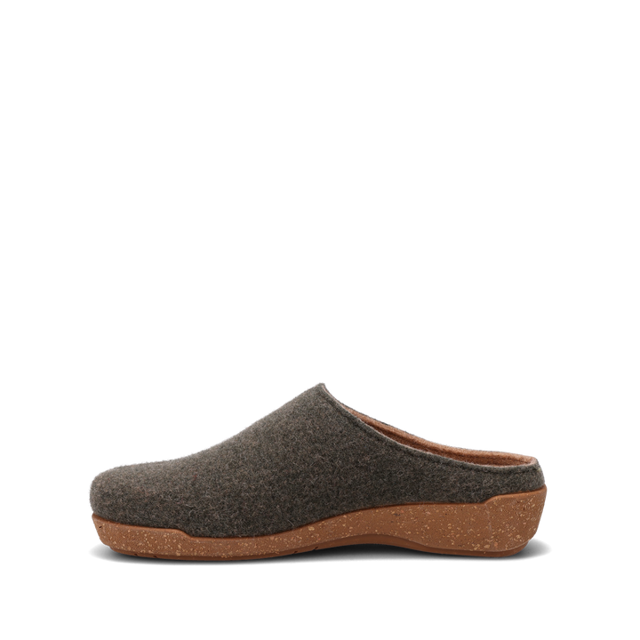 Side angle image of Taos Footwear Woollery Olive Size 36