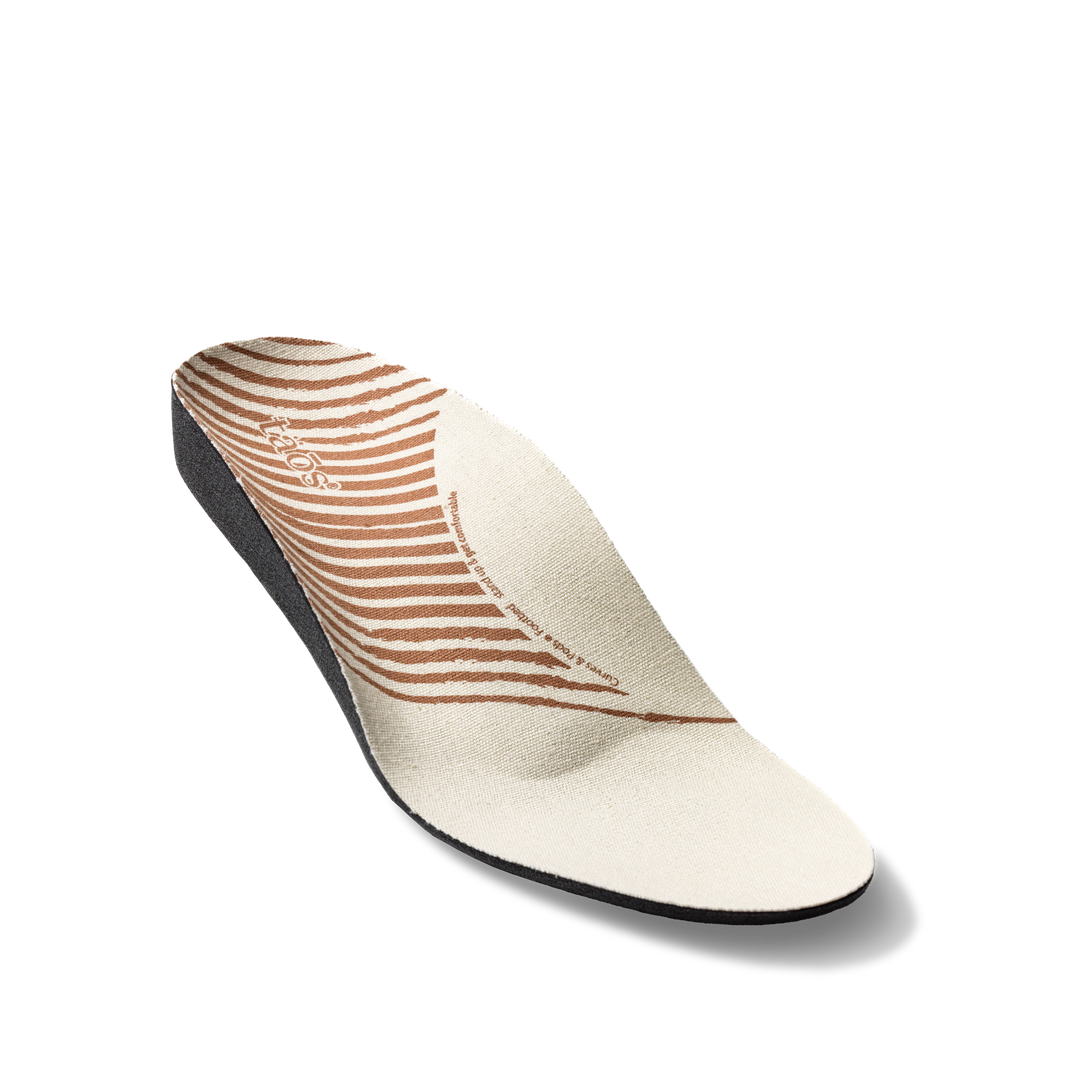 Side angle image of Taos Footwear Sneaker Footbeds Natural Size 5