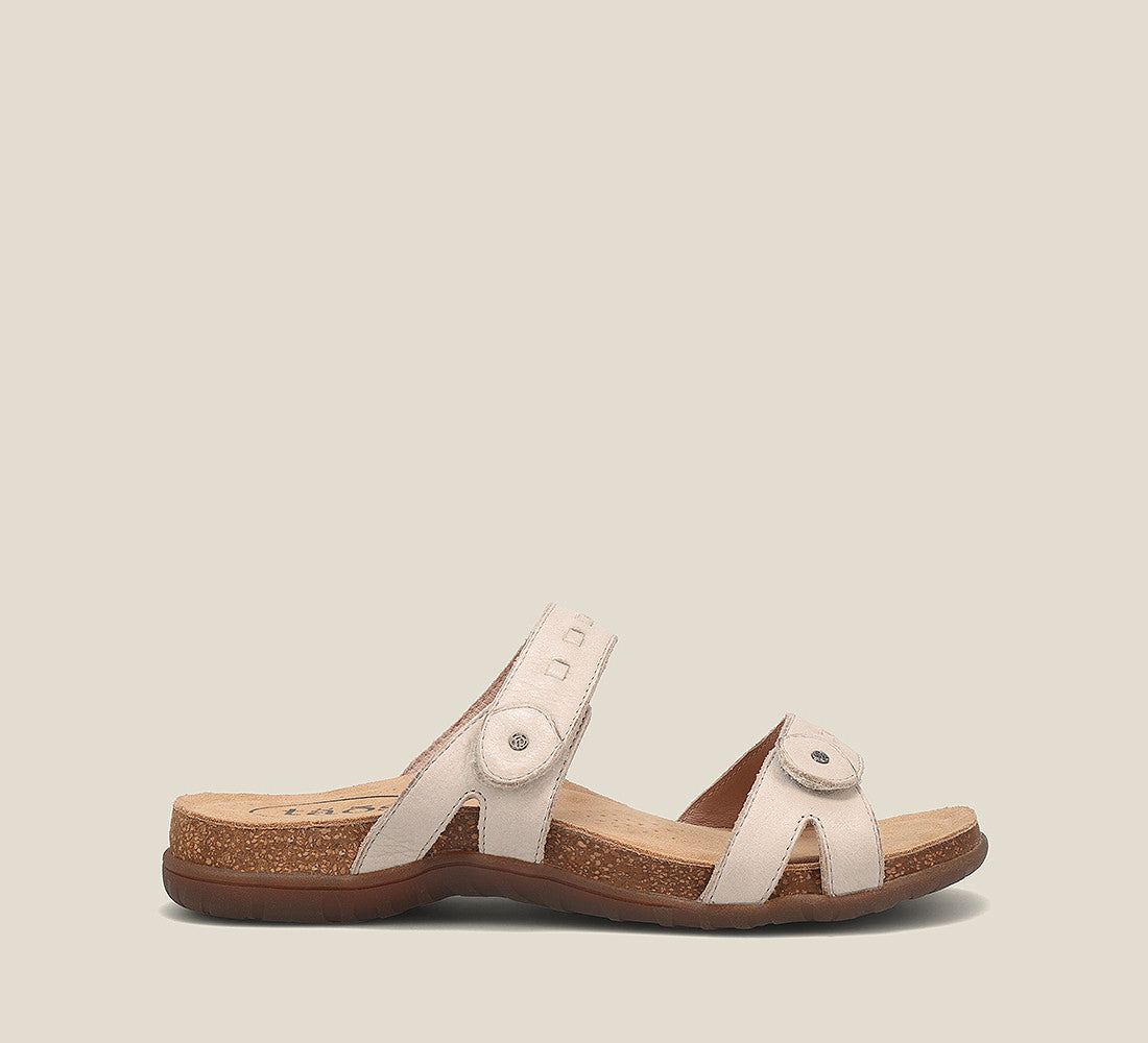 Side angle image of Taos Footwear Bandalero Stone Nubuck Size 6