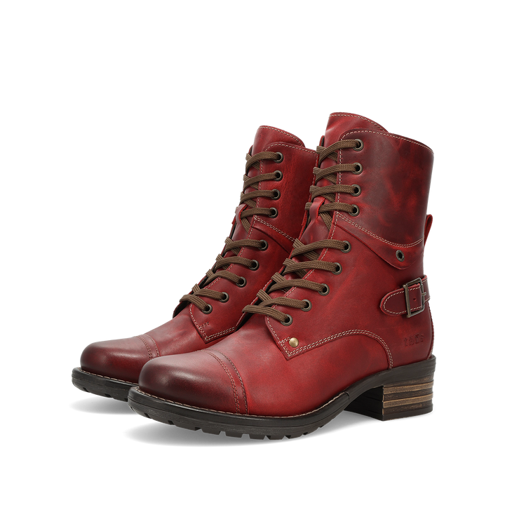 Pair shot image of Crave Red Vintage Leather Size 36