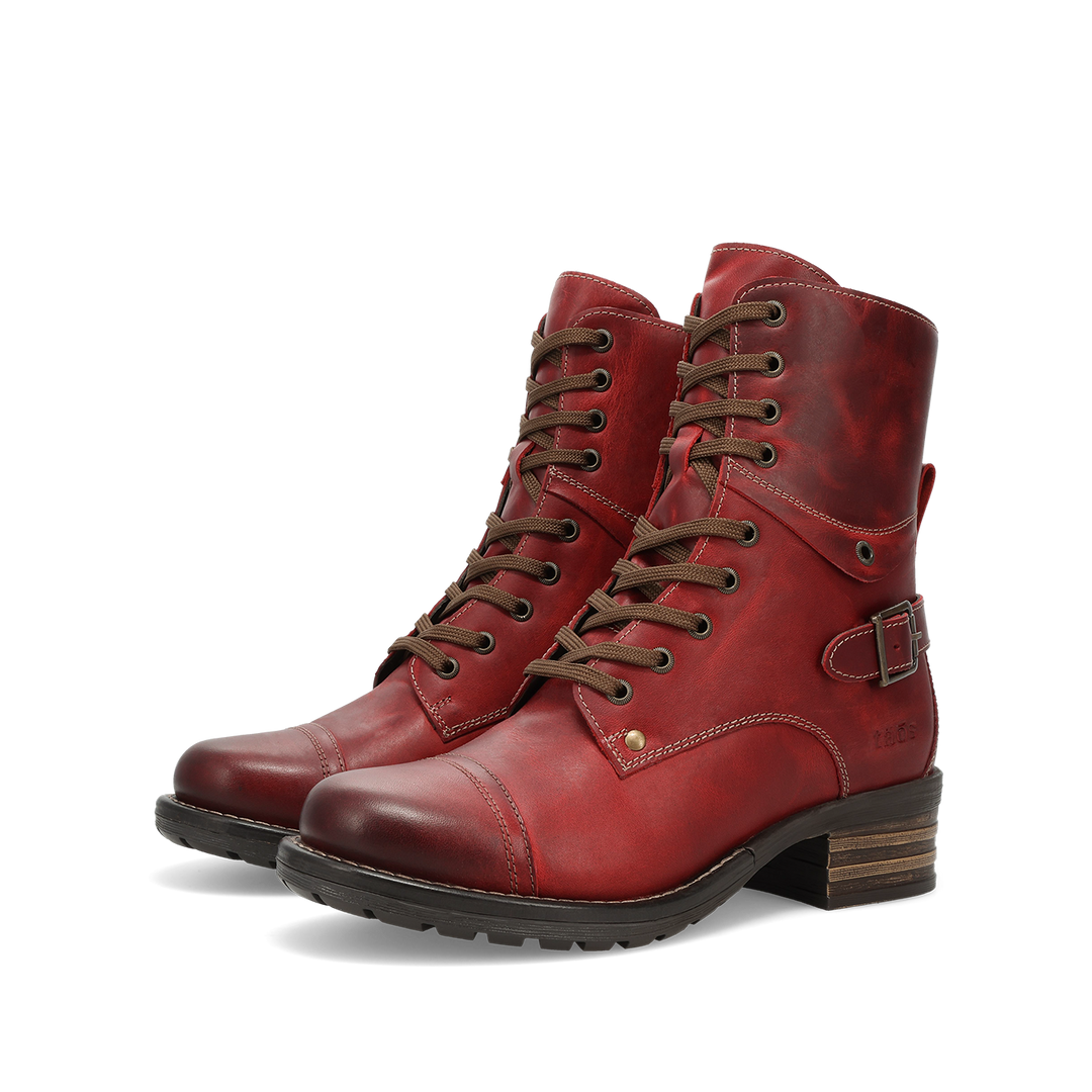 Pair shot image of Crave Red Vintage Leather Size 36