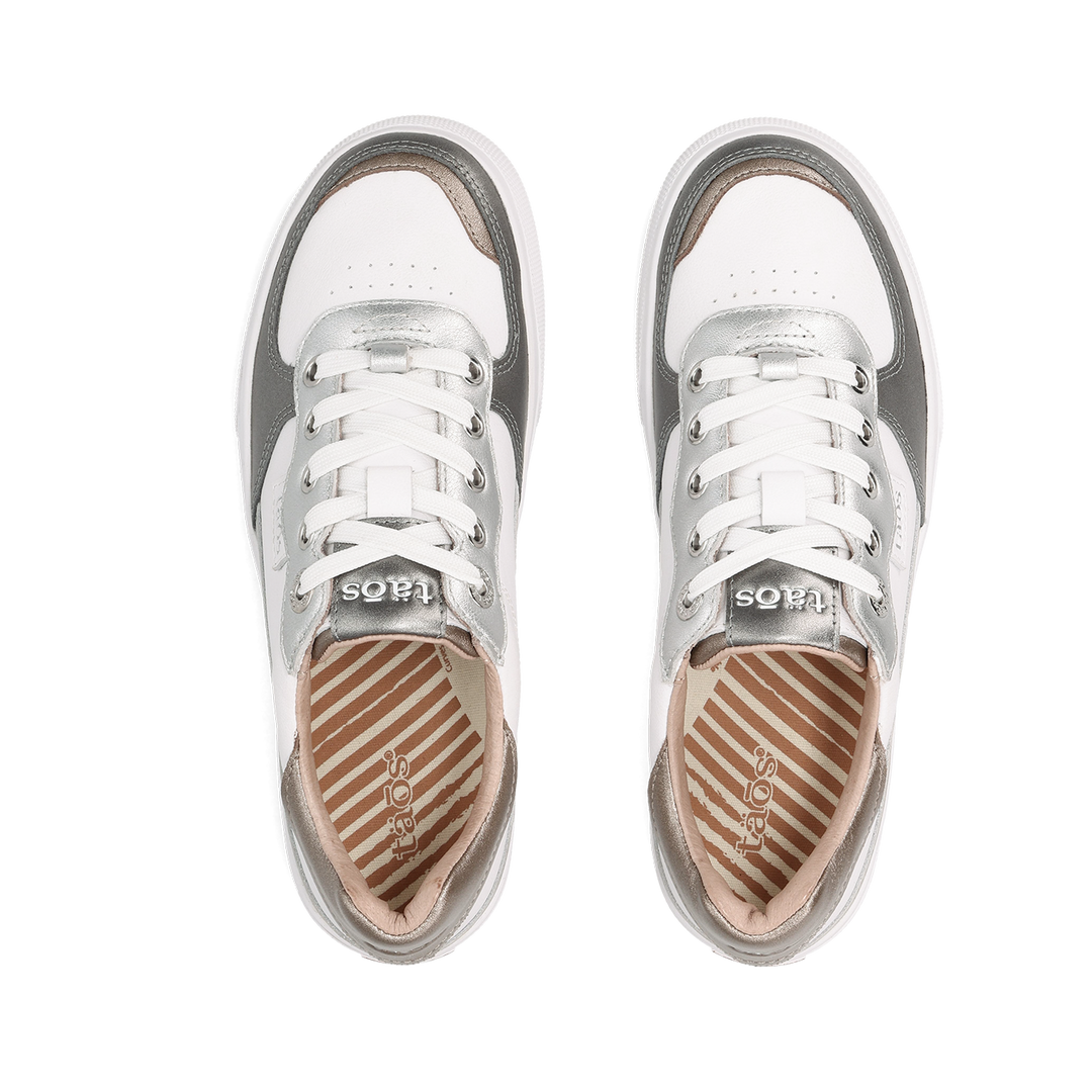 Top down image of Pop Soul White Metallic Multi 7