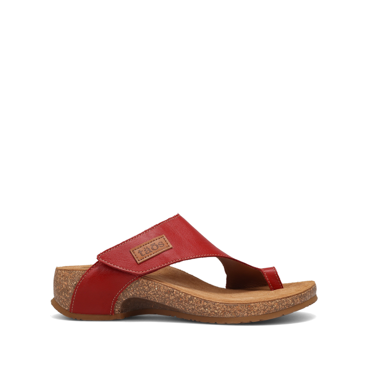 Side angle image of Taos Footwear Loop Red Size 42