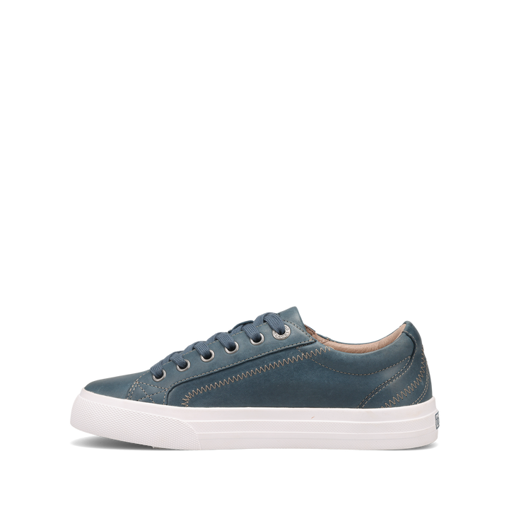 Instep Image of Plim Soul Lux Petrol Blue Leather Size 6.5