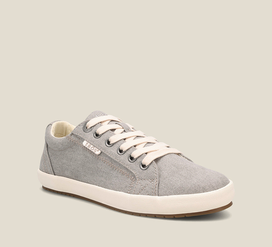 Hero image of Star Grey Wash Canvas Canvas sneaker with laces,polyurethane removable footbed with rubber outsole 5