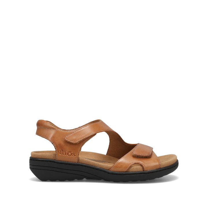 Side angle image of Taos Footwear Serene Caramel Size 11