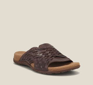 Load image into Gallery viewer, Hero image of Taos Footwear Guru Chocolate Size 9
