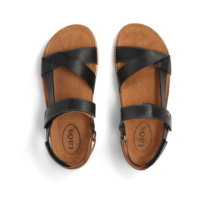 Top down image of Taos Footwear Sideways Black Size 37