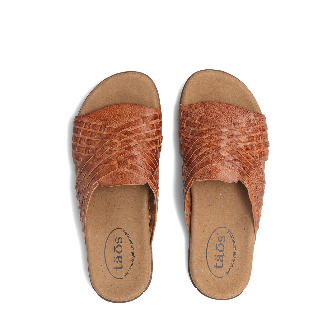 Top down image of Taos Footwear Guru Honey Size 6