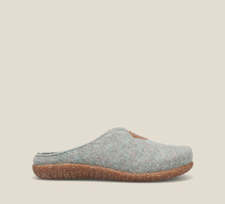 Load image into Gallery viewer, Outside Angle of My Sweet Wool Cloud Wool clog with featuring a removable footbed with arch &amp; metatarsal support, &amp; TR outsole 36
