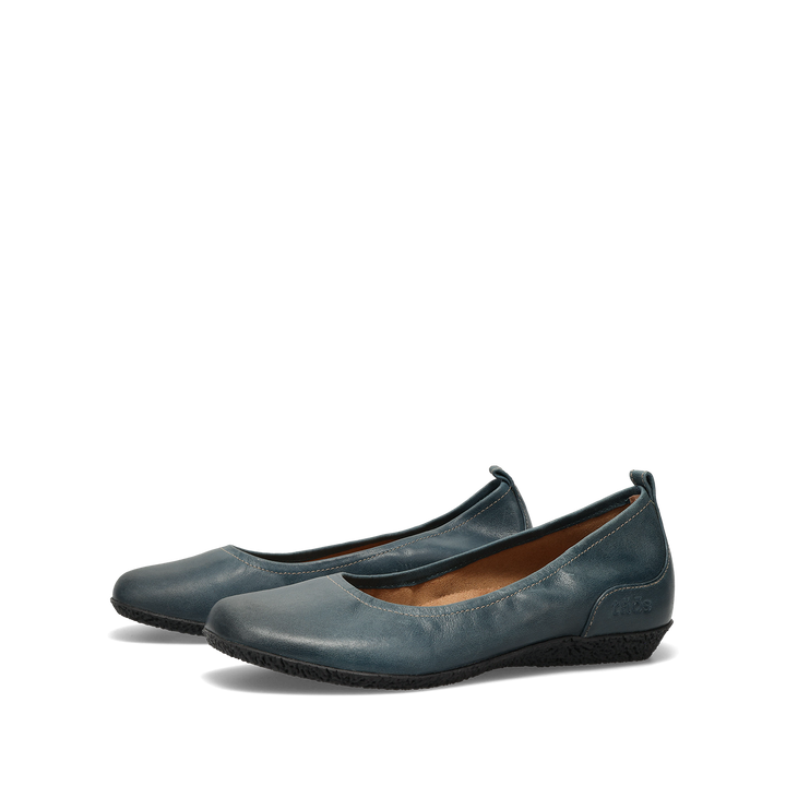 Pair Image of Chit Chat Petrol Blue Leather 11