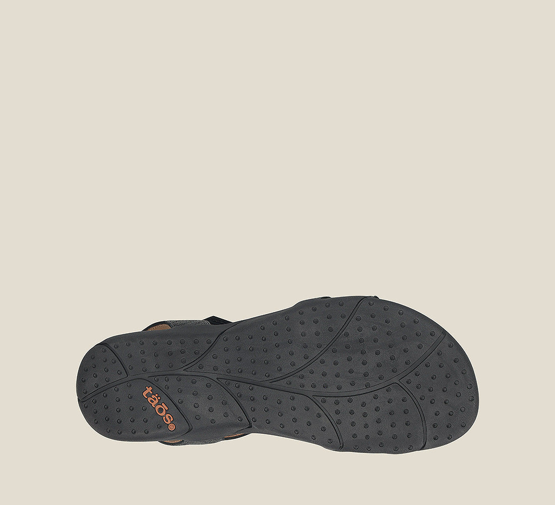 Outsole image of Taos Footwear Trophy 2 Black Emboss Size 6