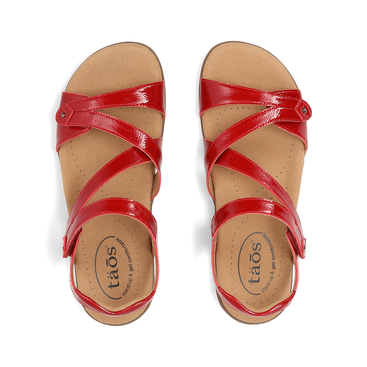 Top down image of Big Time Red Patent 10