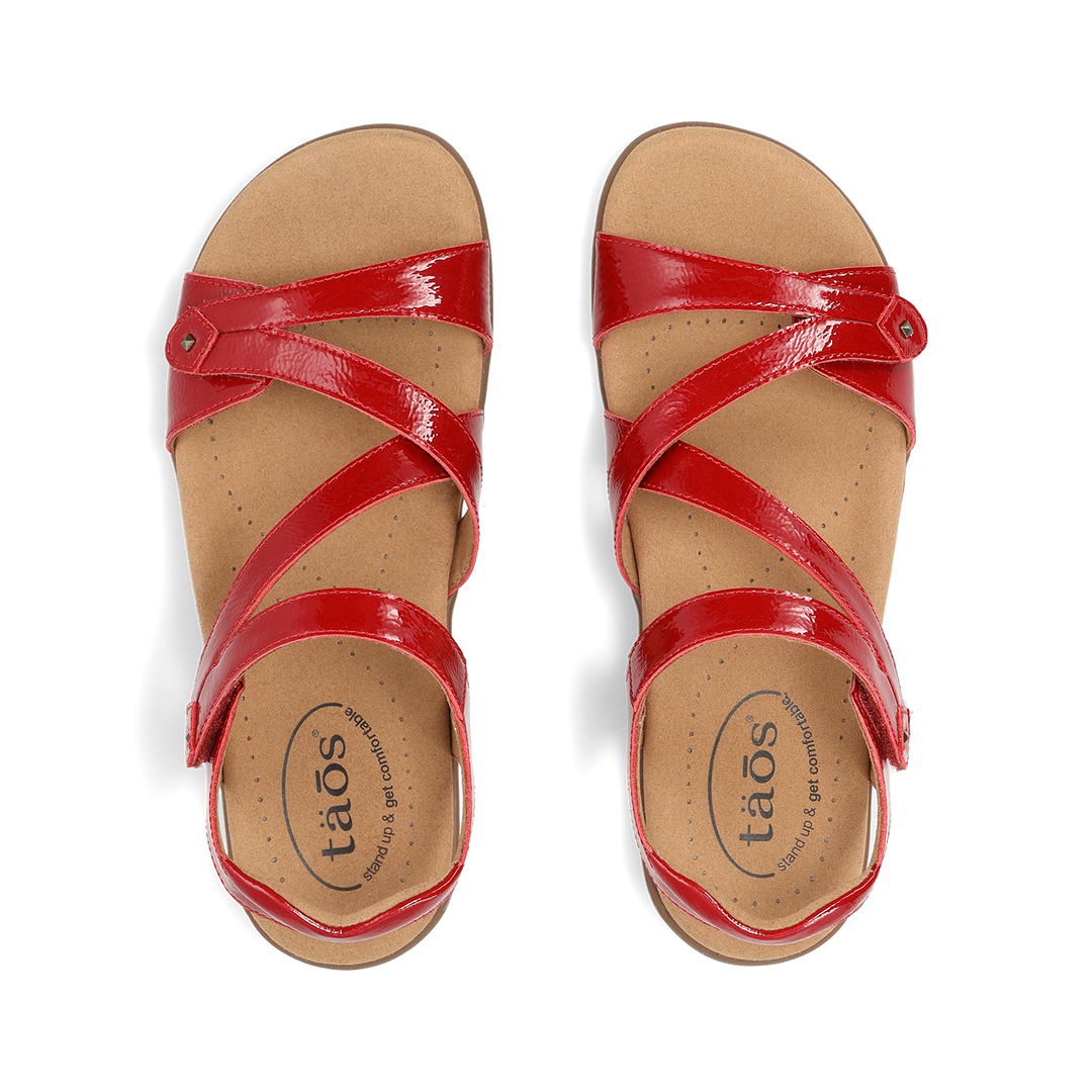 Top down image of Big Time Red Patent 10