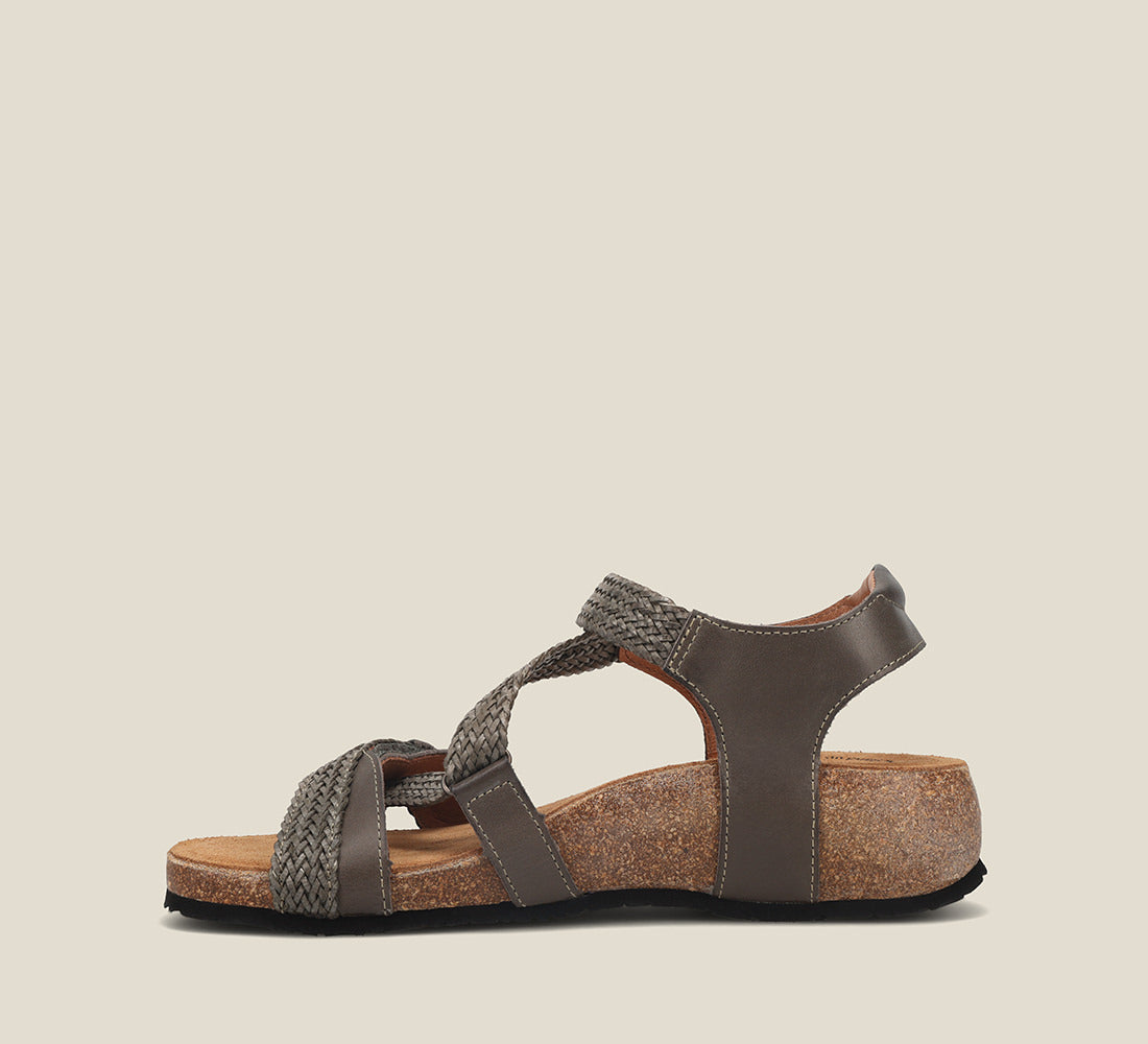 Side angle image of Taos Footwear Trulie Dark Grey Size 36