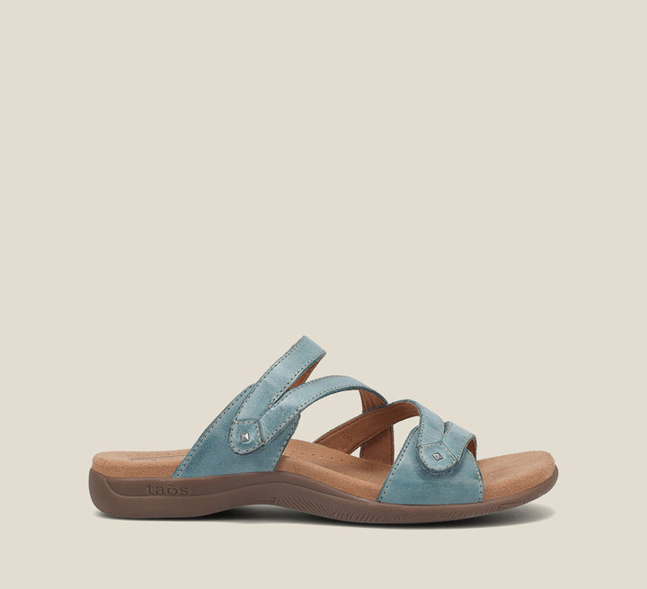 Side image of Taos Footwear Double U Teal Size 11