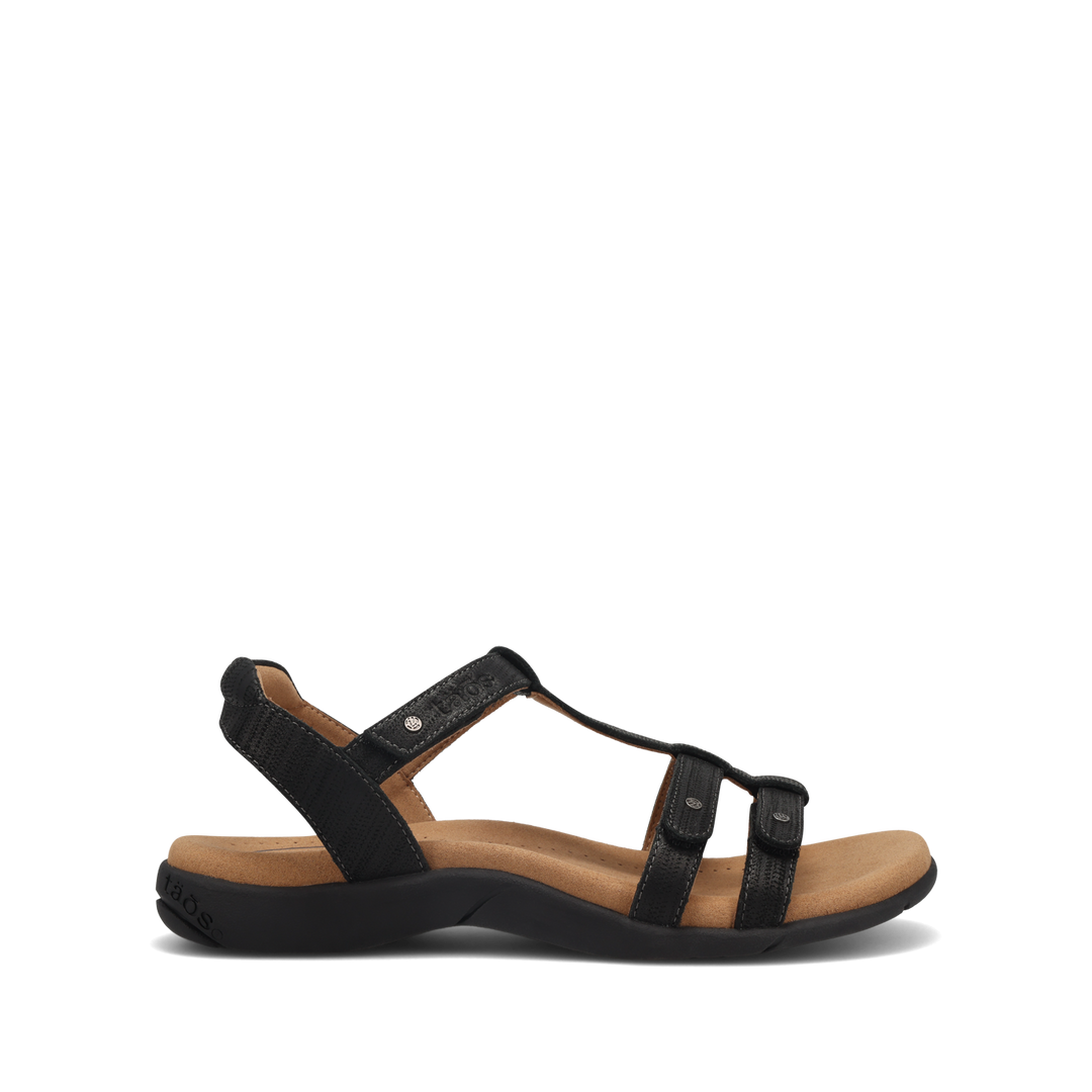 Side angle image of Taos Footwear Trophy 2 Black Emboss Size 6