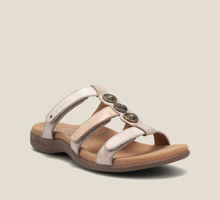 Load image into Gallery viewer, Hero image of Prize 4 Stone Multi leather slide on Sandals

