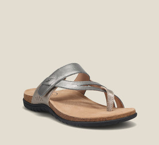 Load image into Gallery viewer, Perfect, slide sandal on our cork footbed featuring an adjustable strap and flexible, durable rubber outsoles. Learn more on TaosFootwear.com.
