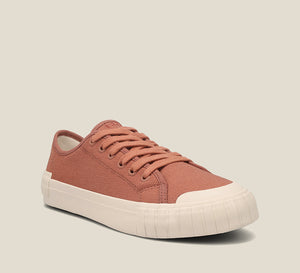 Hero image of One Vision Clay cotton lace up sneaker with rubber outsole