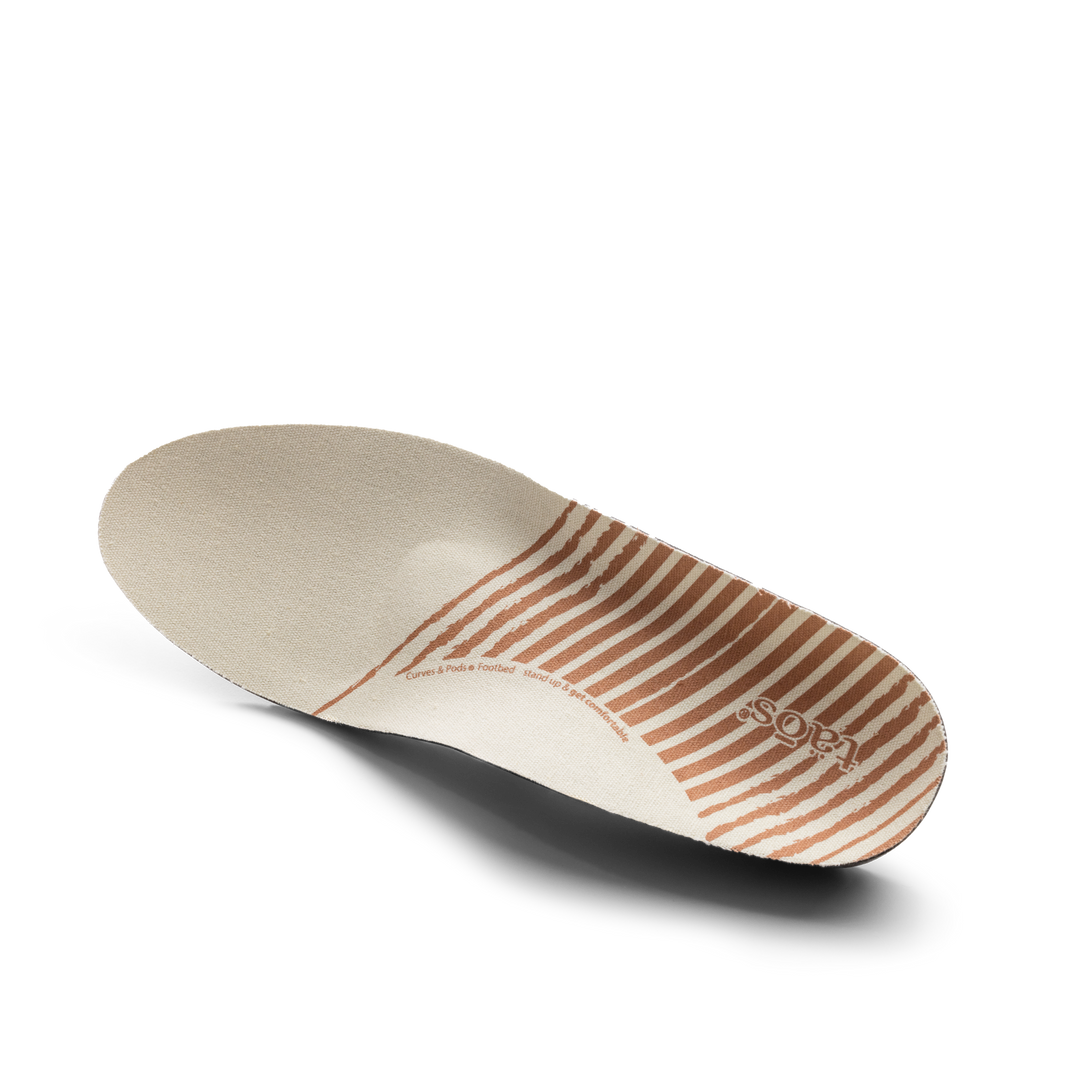 Side angle image of Taos Footwear Sneaker Footbeds Natural Size 5