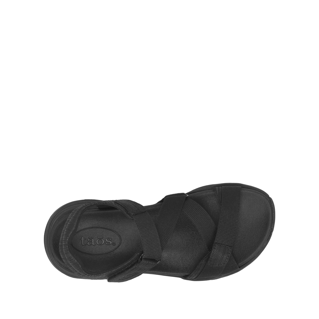 Top down Image of Super Z Black/Black Size 7