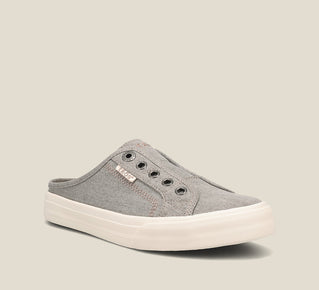 Load image into Gallery viewer, Hero image of EZ Soul Grey Wash Canvas Shoes 6
