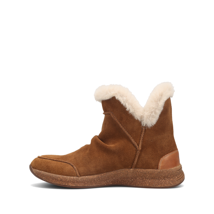 Side angle image of Taos Footwear Future Mid Chestnut Suede Size 6