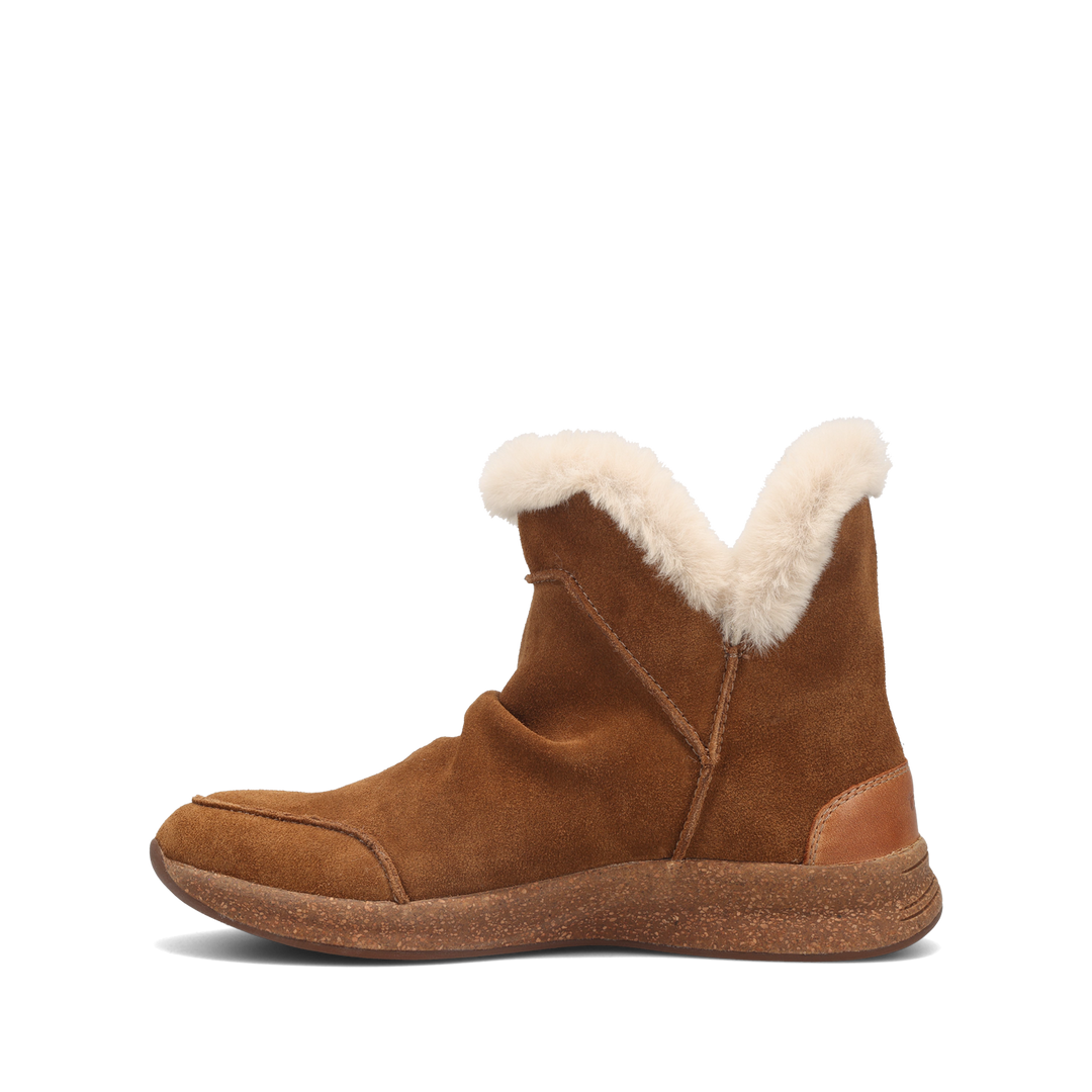 Side angle image of Taos Footwear Future Mid Chestnut Suede Size 6