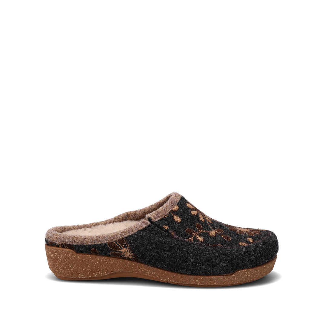 Side angle image of Taos Footwear Woolderness 2 Charcoal Size 36