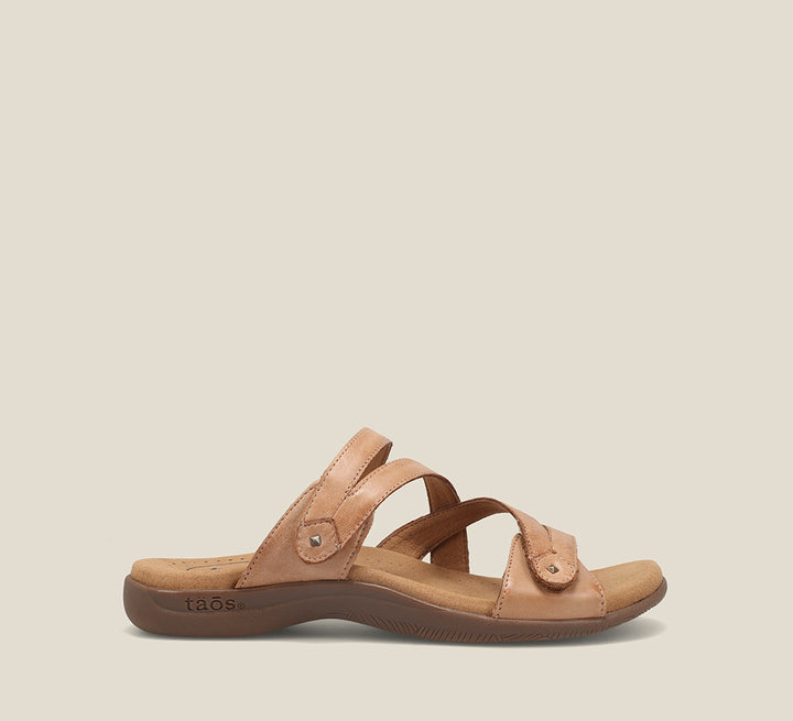 Side image of Taos Footwear Double U Tan Size 9