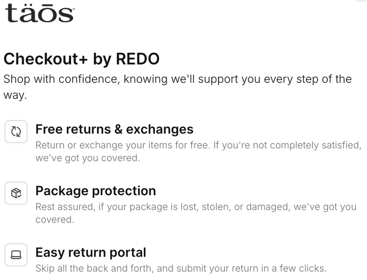 Free Returns + Package Protection