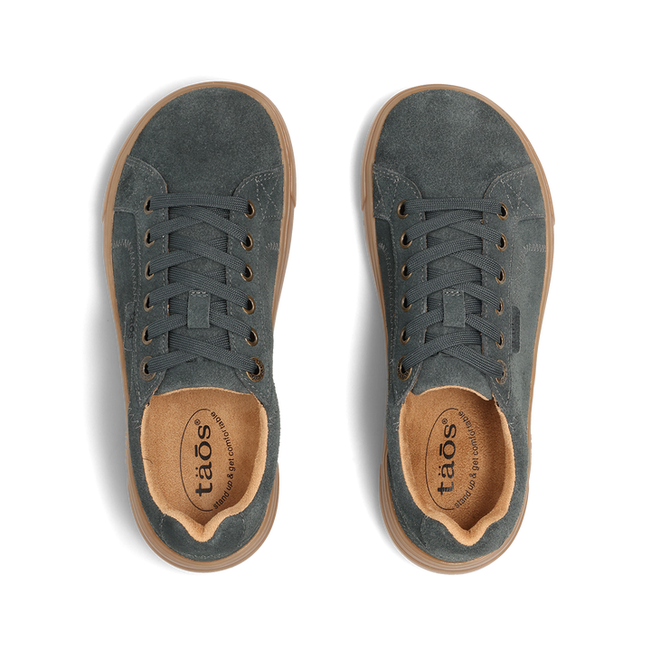 Top down image of Champ Storm Blue Suede Size 6
