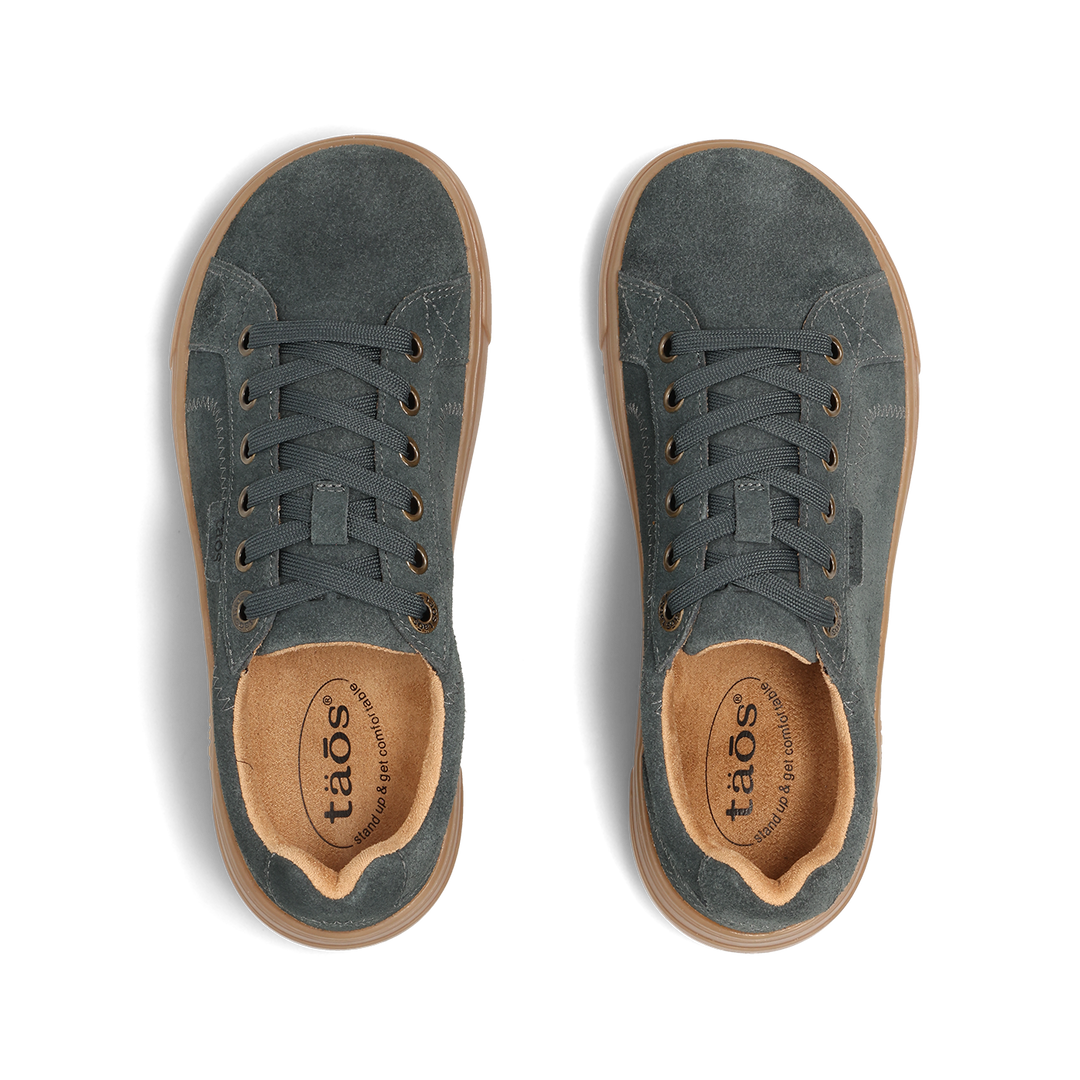 Top down image of Champ Storm Blue Suede Size 6