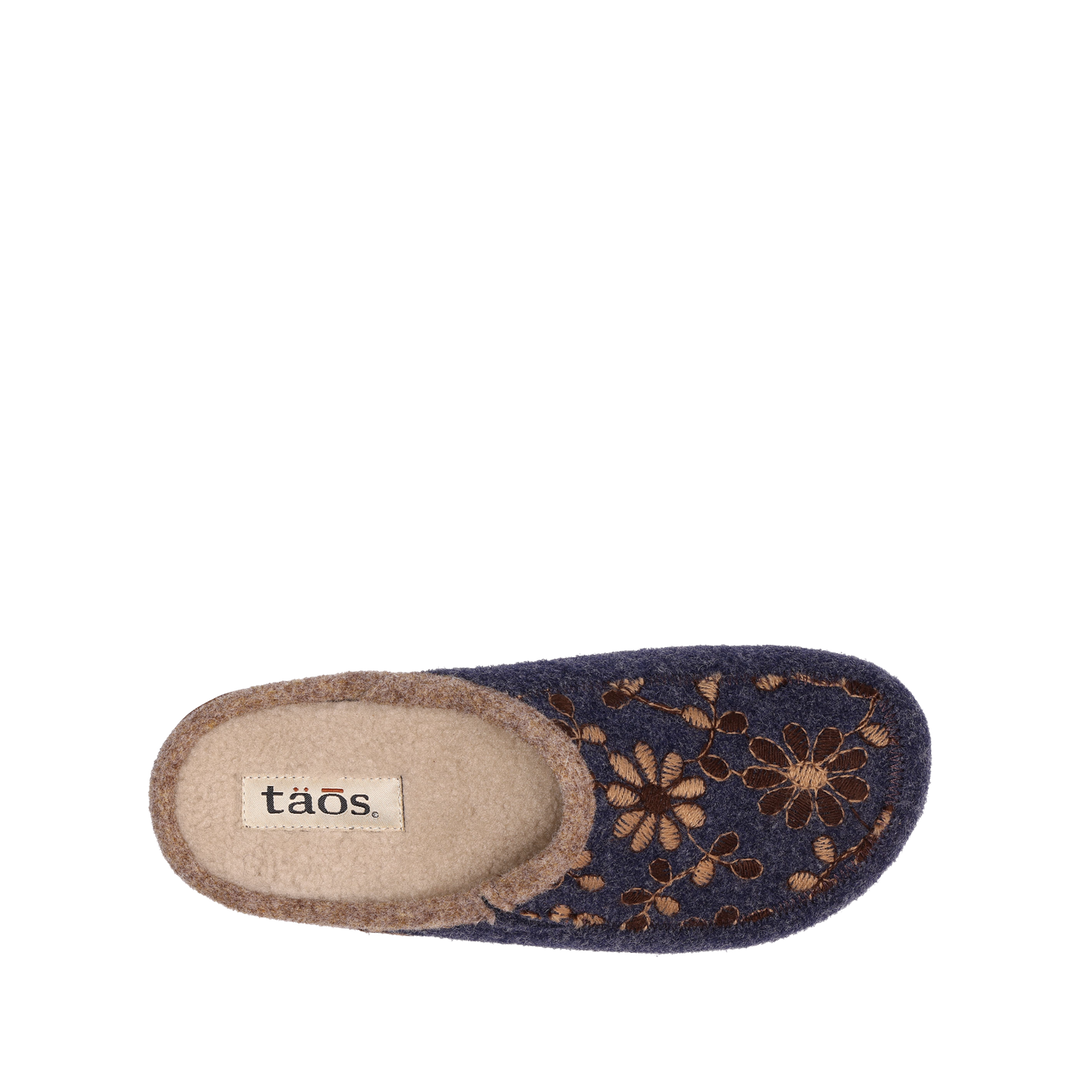 Top down image of Taos Footwear Woolderness 2 Navy Size 36
