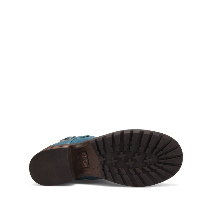 Outsole Image of Crave Petrol Blue Ruff Out Size 39