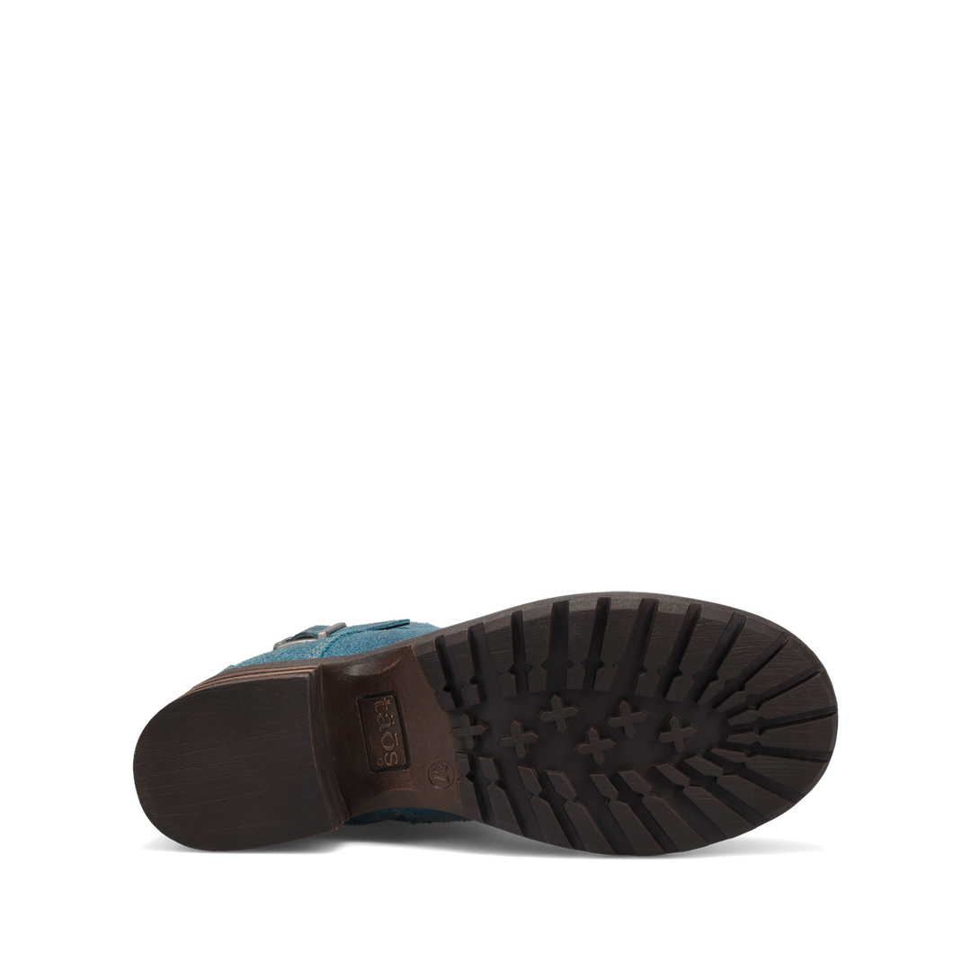 Outsole Image of Crave Petrol Blue Ruff Out Size 39