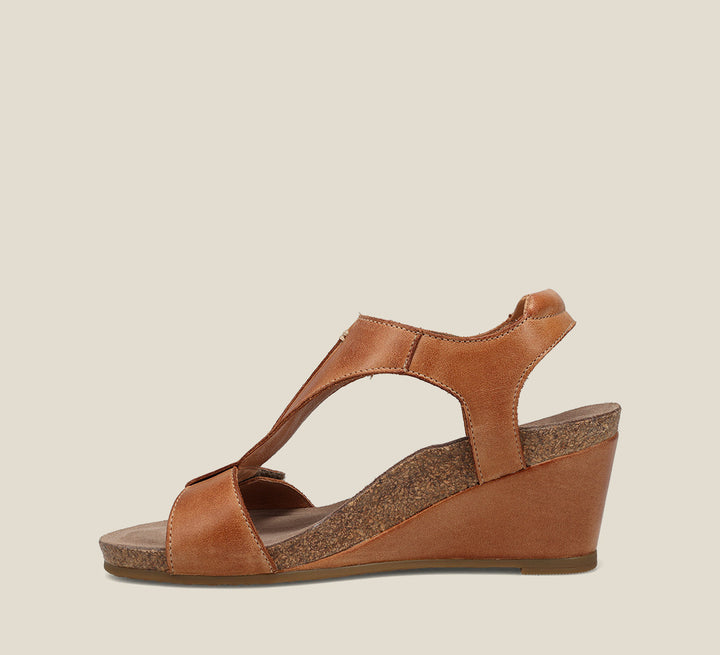 Side angle image of Taos Footwear Sheila 2 Caramel Size 36