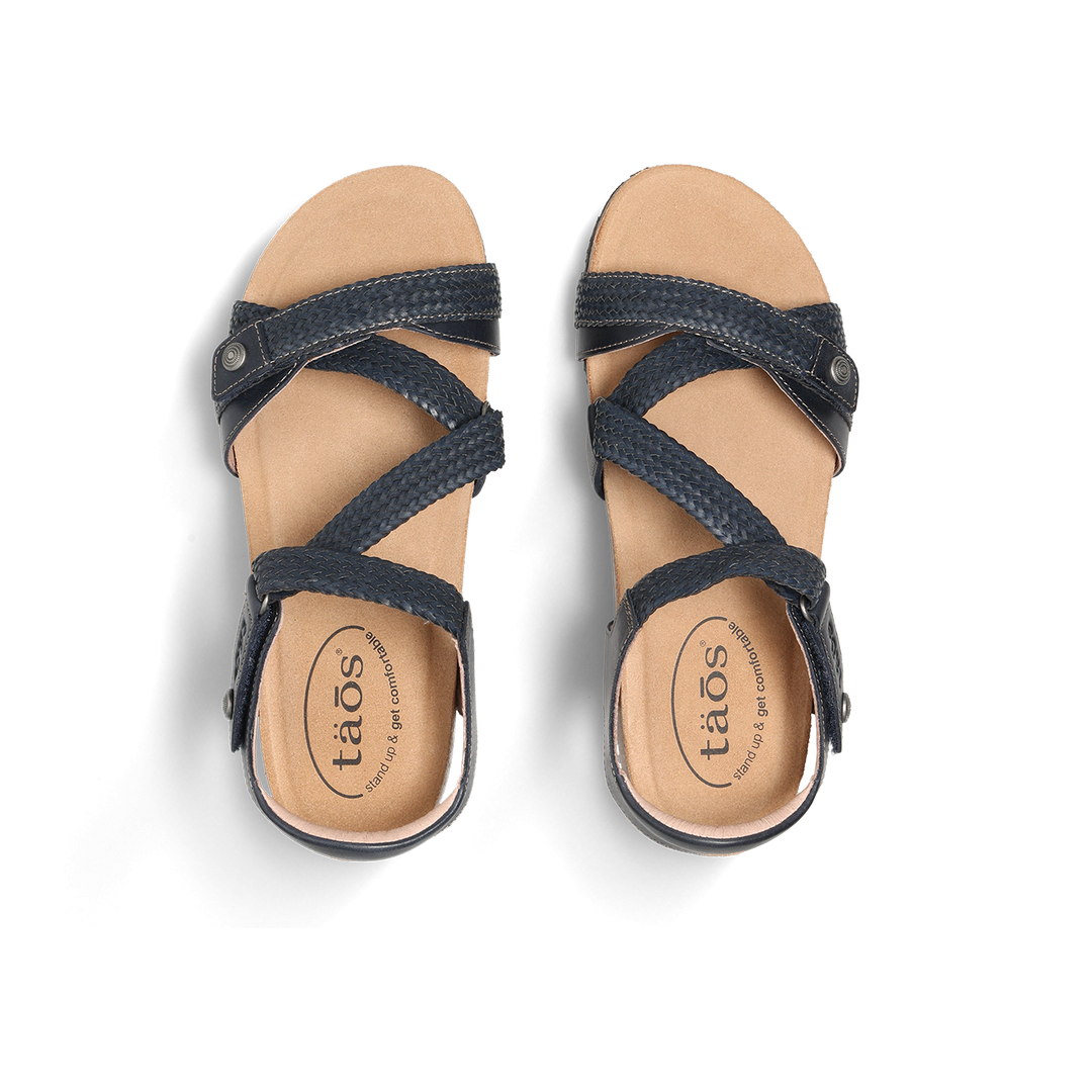 Top down image of Taos Footwear Trulie Navy Size 36