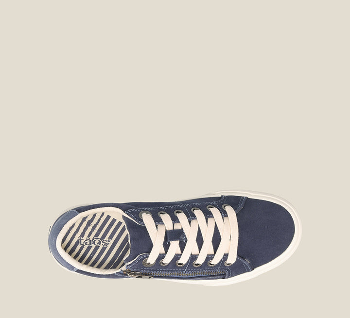 Top down Image of Z Soul Navy/Indigo Distressed Size 6