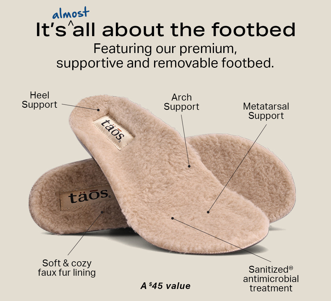 Taos Footbed Features and Benefits Asset