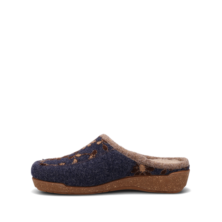 Side angle image of Taos Footwear Woolderness 2 Navy Size 36