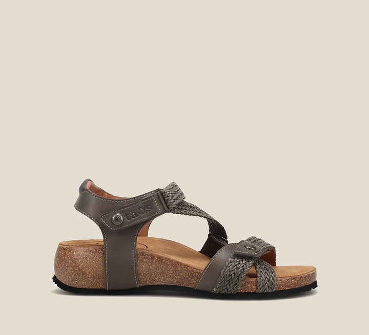 Side angle image of Taos Footwear Trulie Dark Grey Size 36