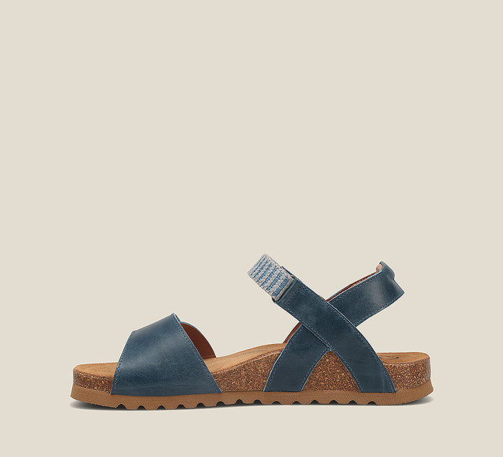 Side angle image of Taos Footwear Symbol Petrol Blue Size 11